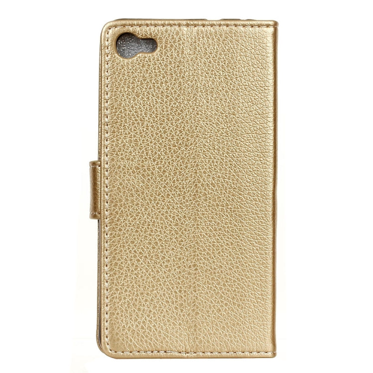 For Alcatel A5 LED Litchi Texture Horizontal Flip Leather Case with Holder & Card Slots & Wallet