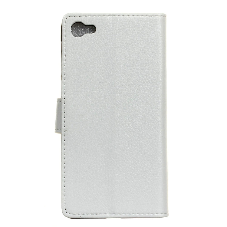 For Alcatel A5 LED Litchi Texture Horizontal Flip Leather Case with Holder & Card Slots & Wallet