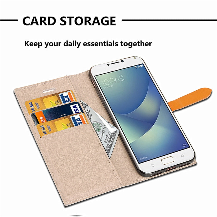 For Asus Zenfone 4 Max Pro ZC554KL Business Style Leather Case with Holder & Card Slots & Wallet