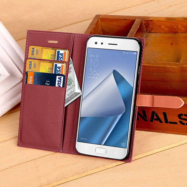 For ASUS ZenFone 4 Pro ZS551KL Business Style Leather Case with Holder & Card Slots & Wallet