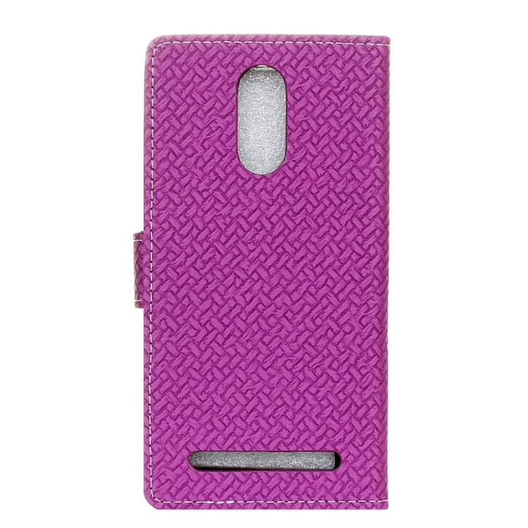 For ZTE Blade A602 Knit Texture Horizontal Flip Leather Case with Holder & Card Slots & Wallet & Photo Frame