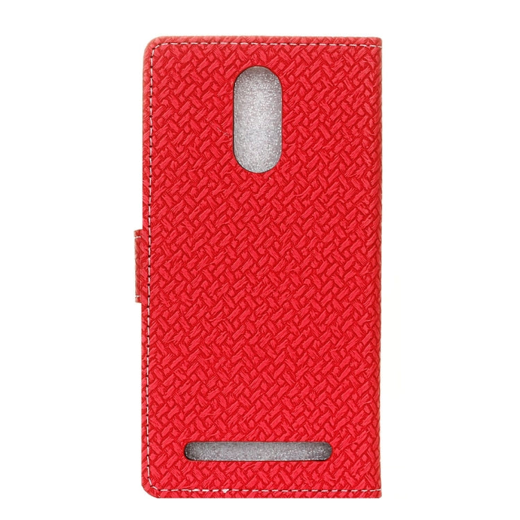 For ZTE Blade A602 Knit Texture Horizontal Flip Leather Case with Holder & Card Slots & Wallet & Photo Frame