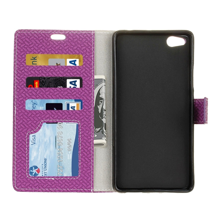 For Xiaomi  Mi 5c Knit Texture Horizontal Flip Leather Case with Holder & Card Slots & Wallet