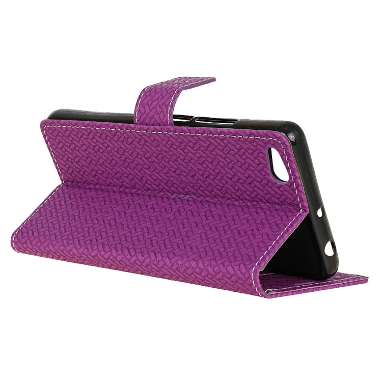 For Xiaomi  Mi 5c Knit Texture Horizontal Flip Leather Case with Holder & Card Slots & Wallet