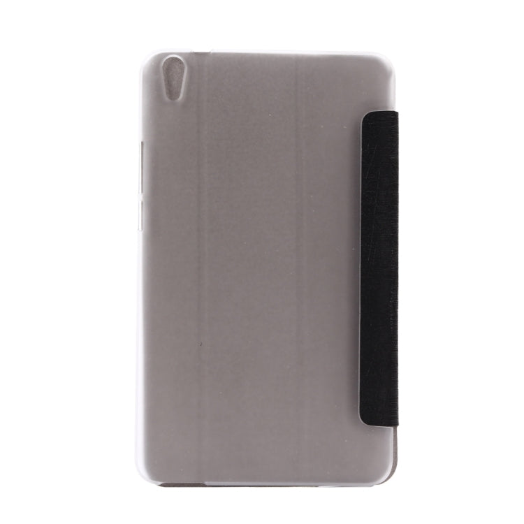 For Huawei  Honor Tablet 2 Oracle Bone Texture Transparent Back Cover Horizontal Flip Leather Case with Three-folding Holder