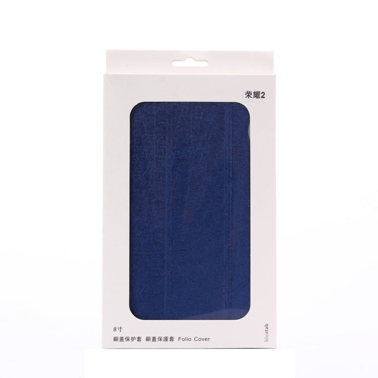 For Huawei  Honor Tablet 2 Oracle Bone Texture Transparent Back Cover Horizontal Flip Leather Case with Three-folding Holder