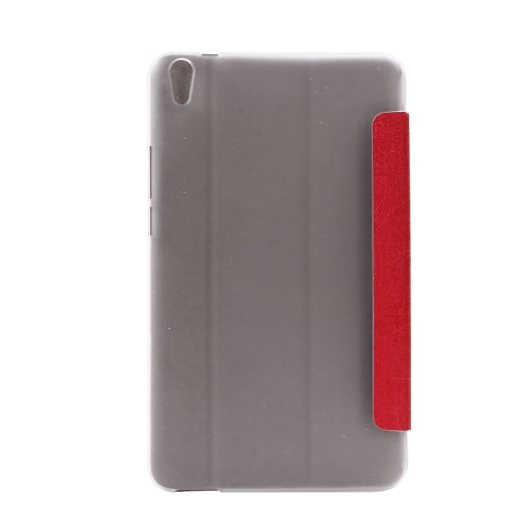 For Huawei  Honor Tablet 2 Oracle Bone Texture Transparent Back Cover Horizontal Flip Leather Case with Three-folding Holder