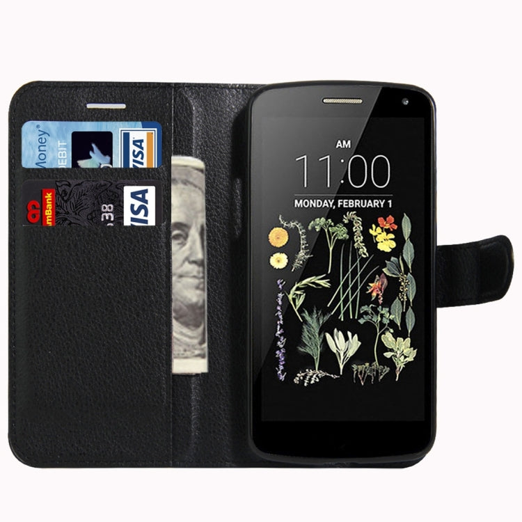 For LG K5 Litchi Texture Horizontal Flip Leather Case with Magnetic Buckle & Holder & Card Slots & Wallet