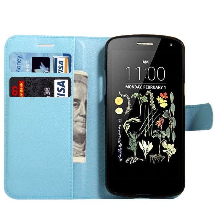 For LG K5 Litchi Texture Horizontal Flip Leather Case with Magnetic Buckle & Holder & Card Slots & Wallet