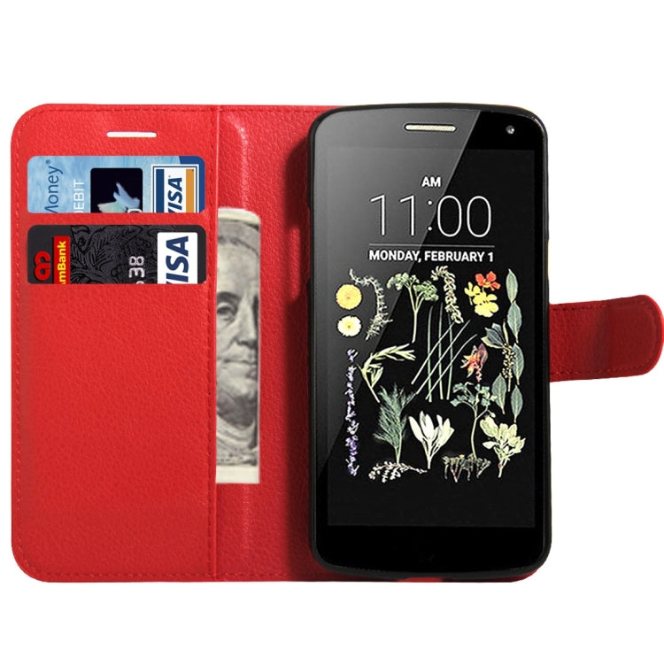 For LG K5 Litchi Texture Horizontal Flip Leather Case with Magnetic Buckle & Holder & Card Slots & Wallet