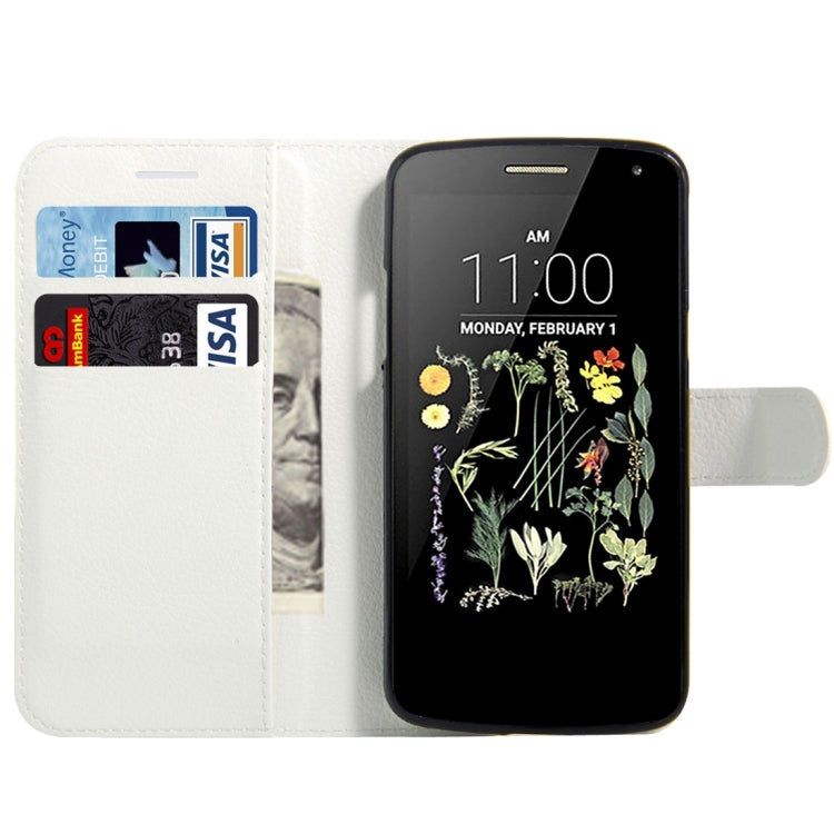 For LG K5 Litchi Texture Horizontal Flip Leather Case with Magnetic Buckle & Holder & Card Slots & Wallet