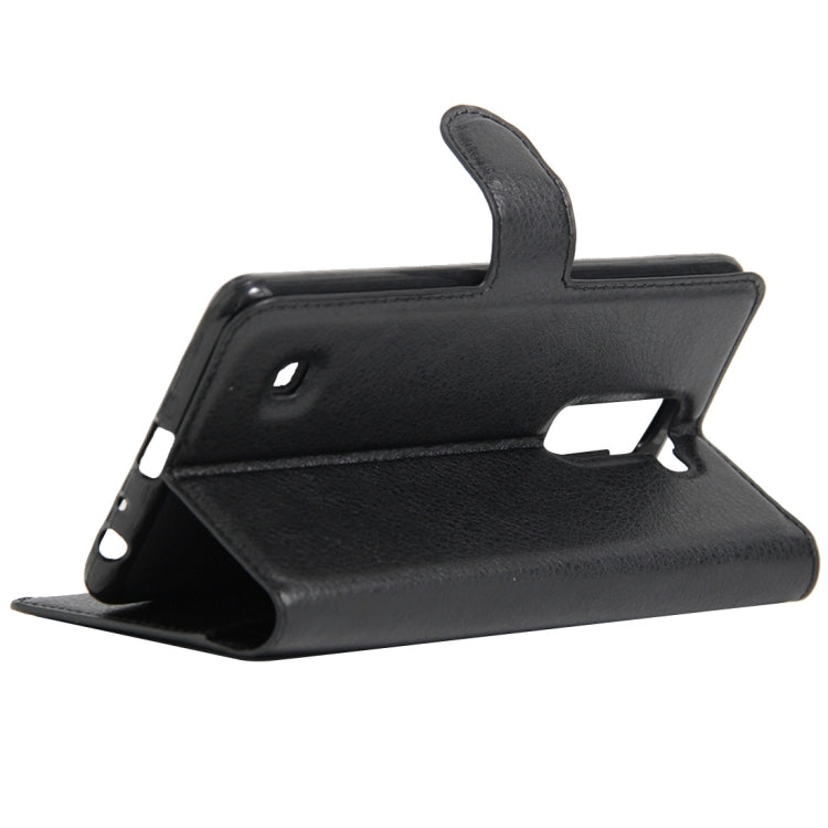 For LG Stylus 2 / LS775 Litchi Texture Horizontal Flip Leather Case with Holder & Card Slots & Wallet