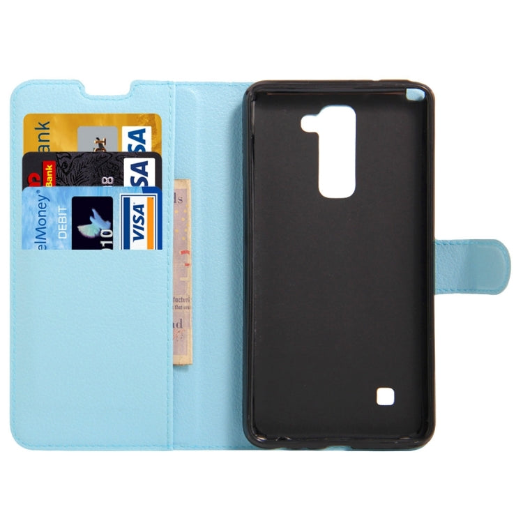 For LG Stylus 2 / LS775 Litchi Texture Horizontal Flip Leather Case with Holder & Card Slots & Wallet