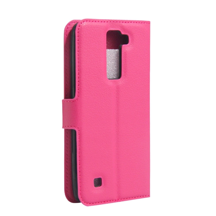For LG Stylus 2 / LS775 Litchi Texture Horizontal Flip Leather Case with Holder & Card Slots & Wallet