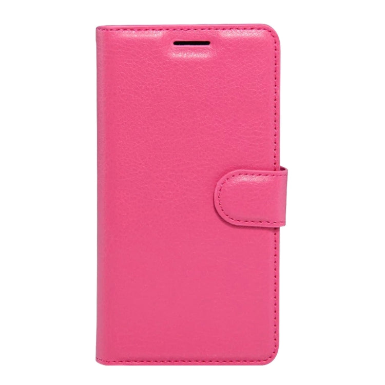 Litchi Texture Horizontal Flip Genuine Leather Case with Holder & Card Slots & Wallet for Alcatel POP 4
