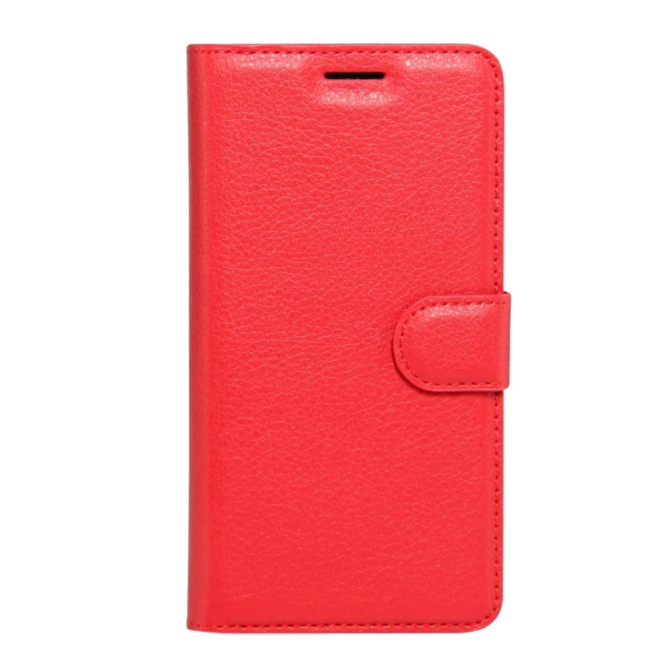 Litchi Texture Horizontal Flip Genuine Leather Case with Holder & Card Slots & Wallet for Alcatel POP 4