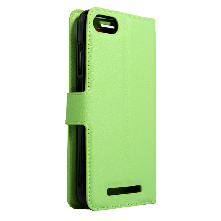 For Wiko Lenny 3 Litchi Texture Horizontal Flip Leather Case with Magnetic Buckle & Holder & Card Slots & Wallet