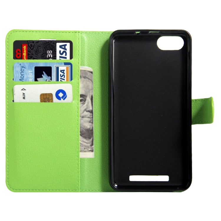 For Wiko Lenny 3 Litchi Texture Horizontal Flip Leather Case with Magnetic Buckle & Holder & Card Slots & Wallet