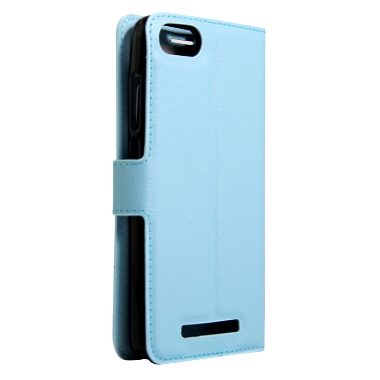 For Wiko Lenny 3 Litchi Texture Horizontal Flip Leather Case with Magnetic Buckle & Holder & Card Slots & Wallet