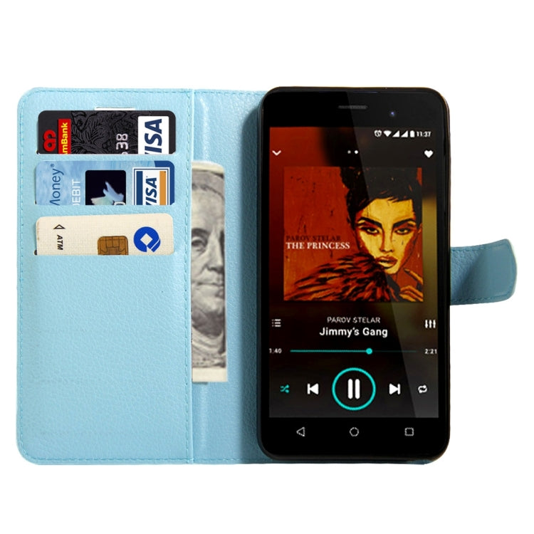 For Wiko Lenny 3 Litchi Texture Horizontal Flip Leather Case with Magnetic Buckle & Holder & Card Slots & Wallet