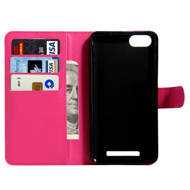 For Wiko Lenny 3 Litchi Texture Horizontal Flip Leather Case with Magnetic Buckle & Holder & Card Slots & Wallet