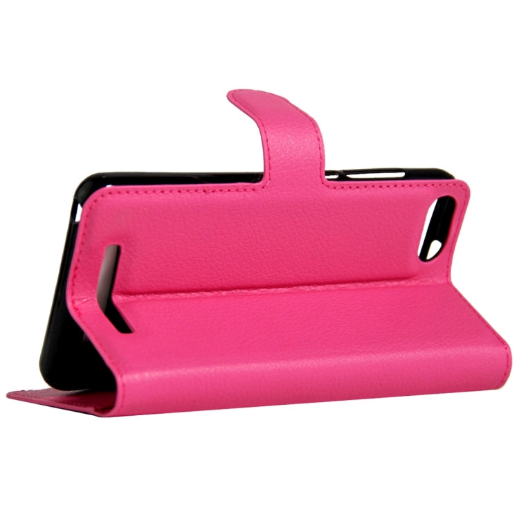 For Wiko Lenny 3 Litchi Texture Horizontal Flip Leather Case with Magnetic Buckle & Holder & Card Slots & Wallet