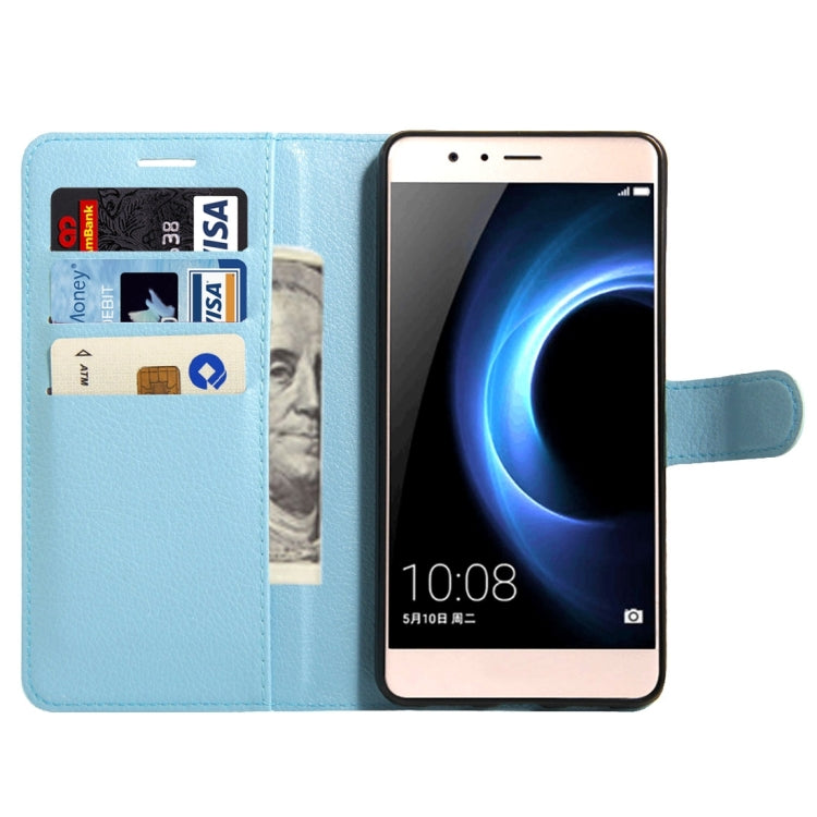 For Huawei  Honor V8 Litchi Texture Horizontal Flip Leather Case with Magnetic Buckle & Holder & Card Slots & Wallet