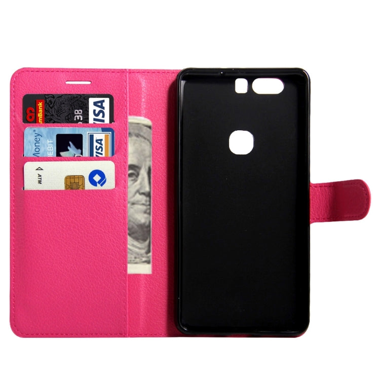For Huawei  Honor V8 Litchi Texture Horizontal Flip Leather Case with Magnetic Buckle & Holder & Card Slots & Wallet