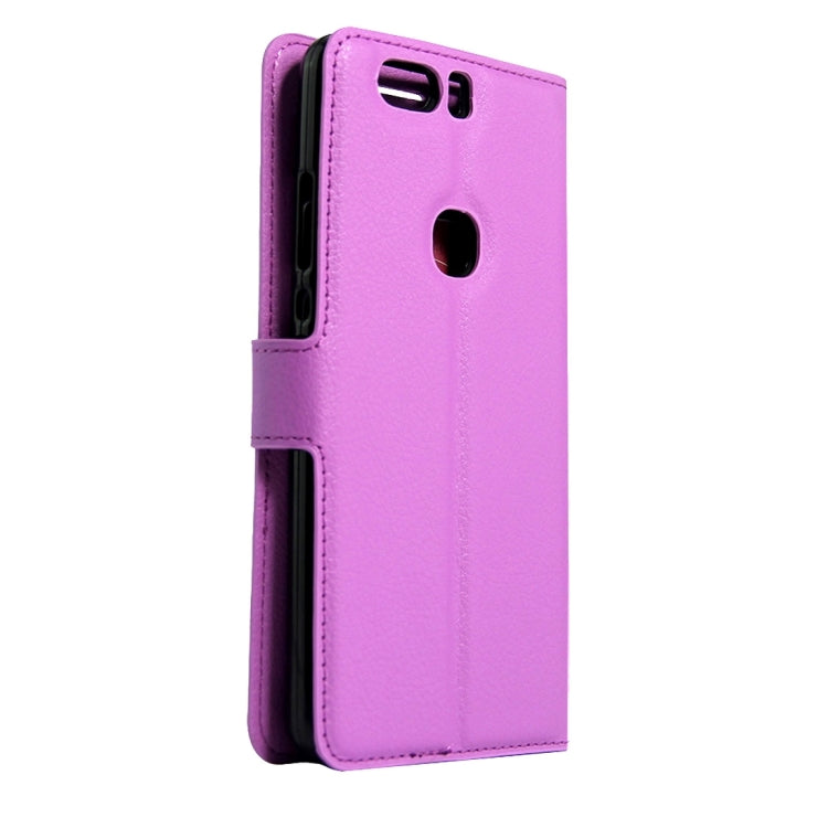 For Huawei  Honor V8 Litchi Texture Horizontal Flip Leather Case with Magnetic Buckle & Holder & Card Slots & Wallet