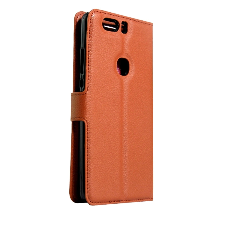 For Huawei  Honor V8 Litchi Texture Horizontal Flip Leather Case with Magnetic Buckle & Holder & Card Slots & Wallet