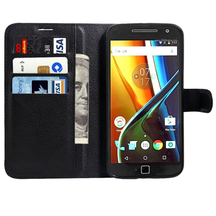 For Motorola Moto G (4rd gen) & G (4rd gen) Plus Litchi Texture Horizontal Flip Leather Case with Magnetic Buckle & Holder & Card Slots & Wallet