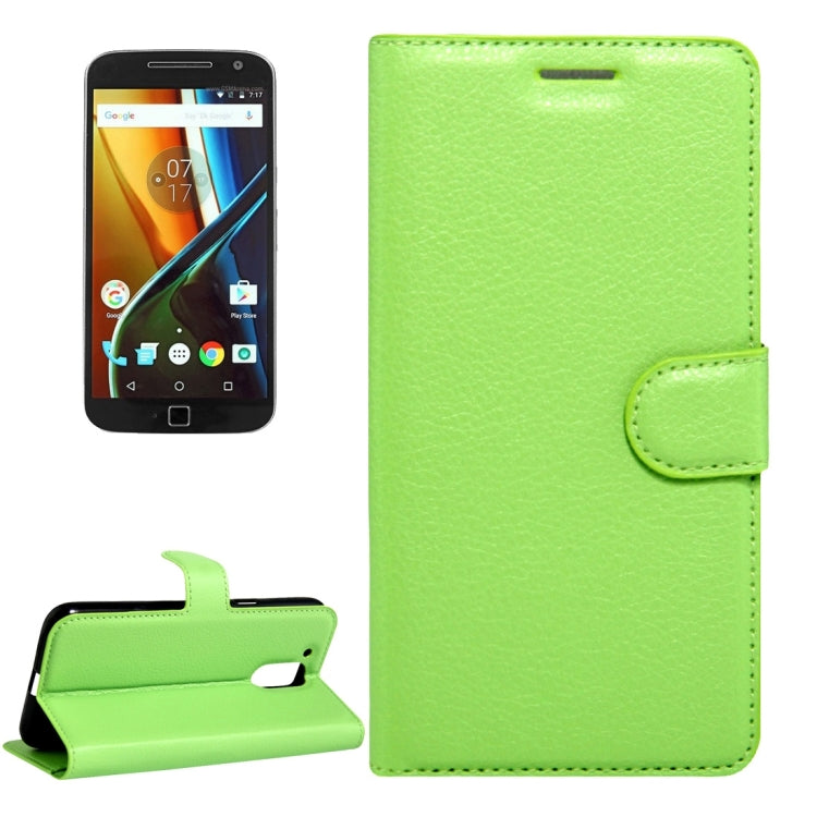 For Motorola Moto G (4rd gen) & G (4rd gen) Plus Litchi Texture Horizontal Flip Leather Case with Magnetic Buckle & Holder & Card Slots & Wallet