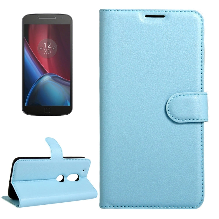 For Motorola Moto G4 Play Litchi Texture Horizontal Flip Leather Case with Magnetic Buckle & Holder & Card Slots & Wallet