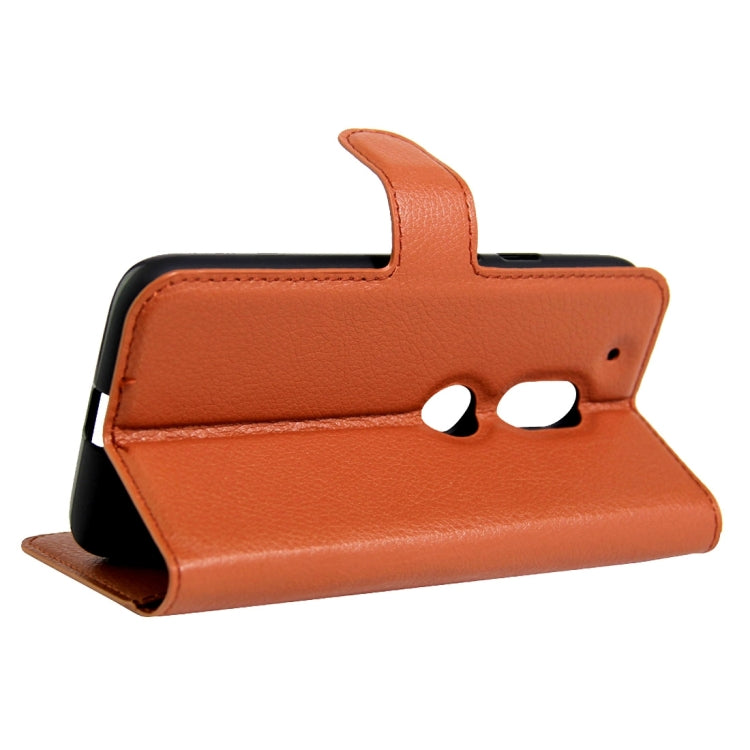 For Motorola Moto G4 Play Litchi Texture Horizontal Flip Leather Case with Magnetic Buckle & Holder & Card Slots & Wallet