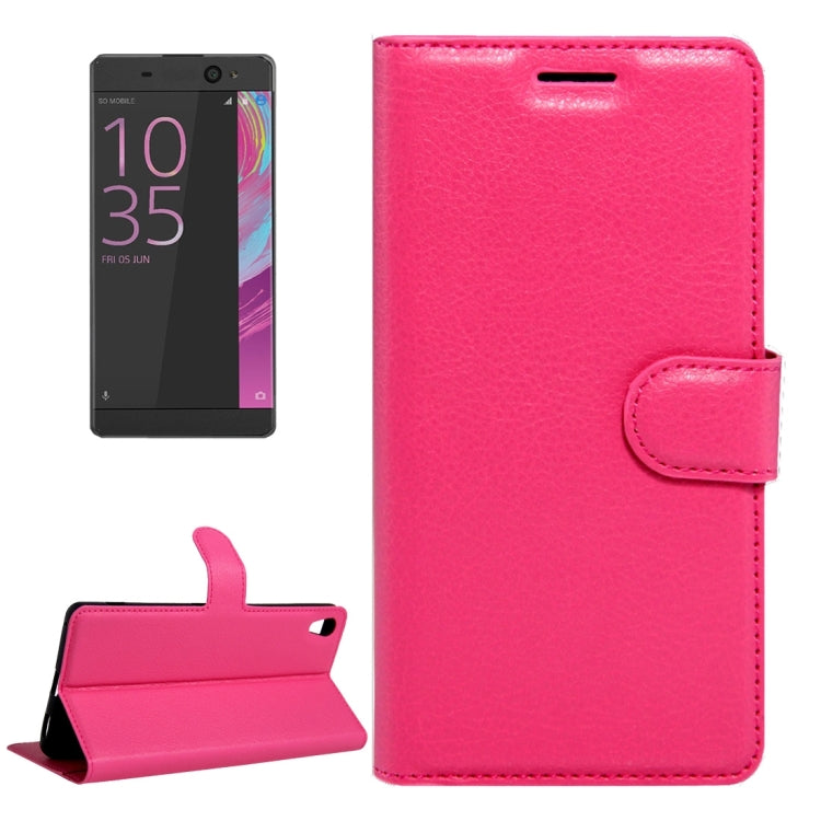 For Sony Xperia XA Ultra Litchi Texture Horizontal Flip Leather Case with Magnetic Buckle & Holder & Card Slots & Wallet