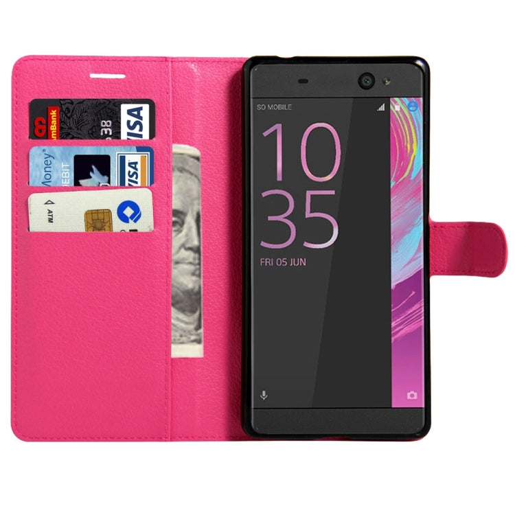 For Sony Xperia XA Ultra Litchi Texture Horizontal Flip Leather Case with Magnetic Buckle & Holder & Card Slots & Wallet