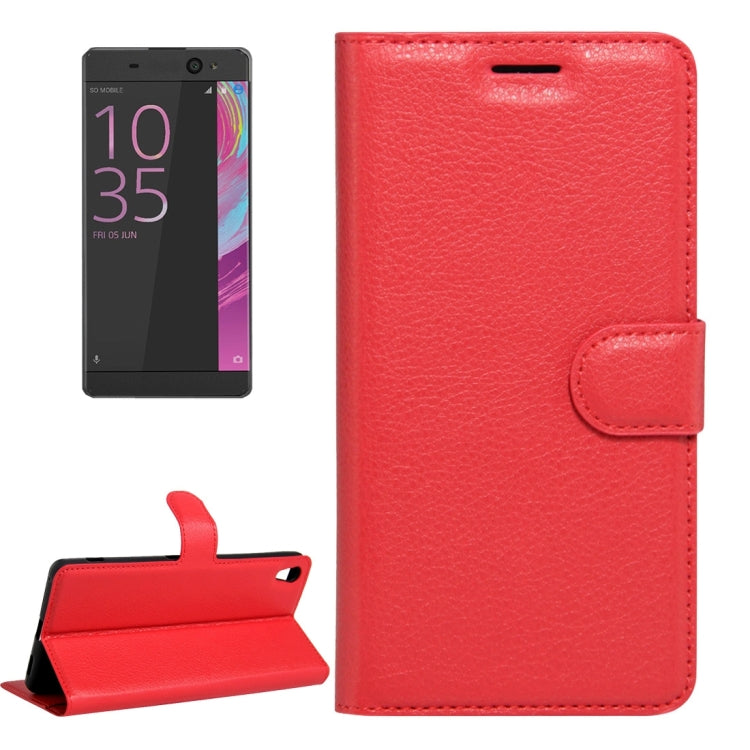 For Sony Xperia XA Ultra Litchi Texture Horizontal Flip Leather Case with Magnetic Buckle & Holder & Card Slots & Wallet