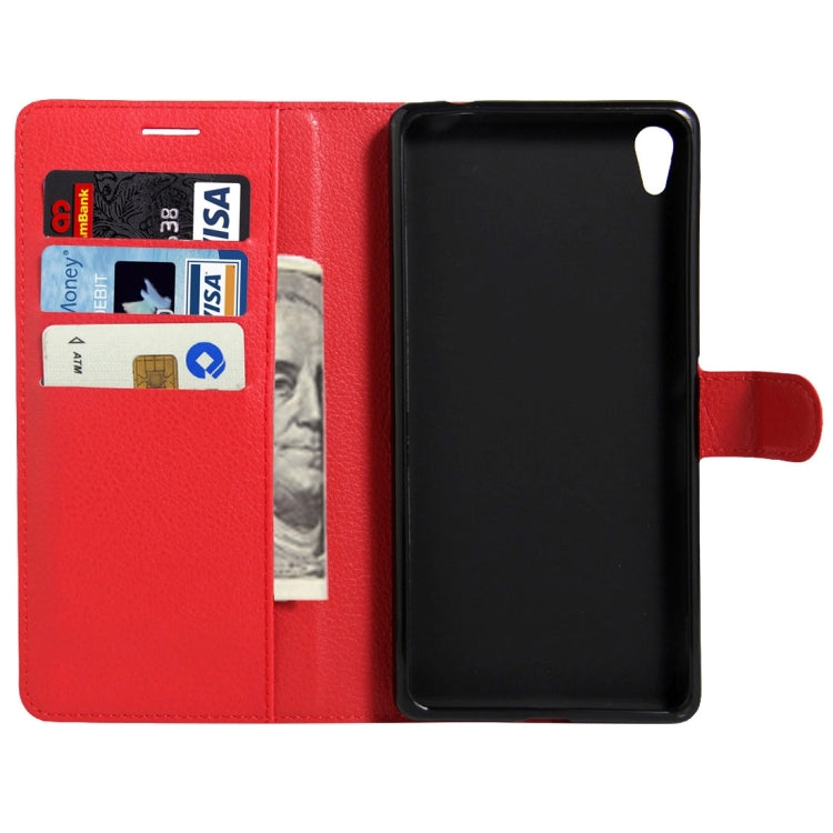 For Sony Xperia XA Ultra Litchi Texture Horizontal Flip Leather Case with Magnetic Buckle & Holder & Card Slots & Wallet