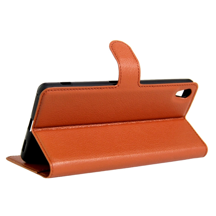 For Sony Xperia XA Ultra Litchi Texture Horizontal Flip Leather Case with Magnetic Buckle & Holder & Card Slots & Wallet