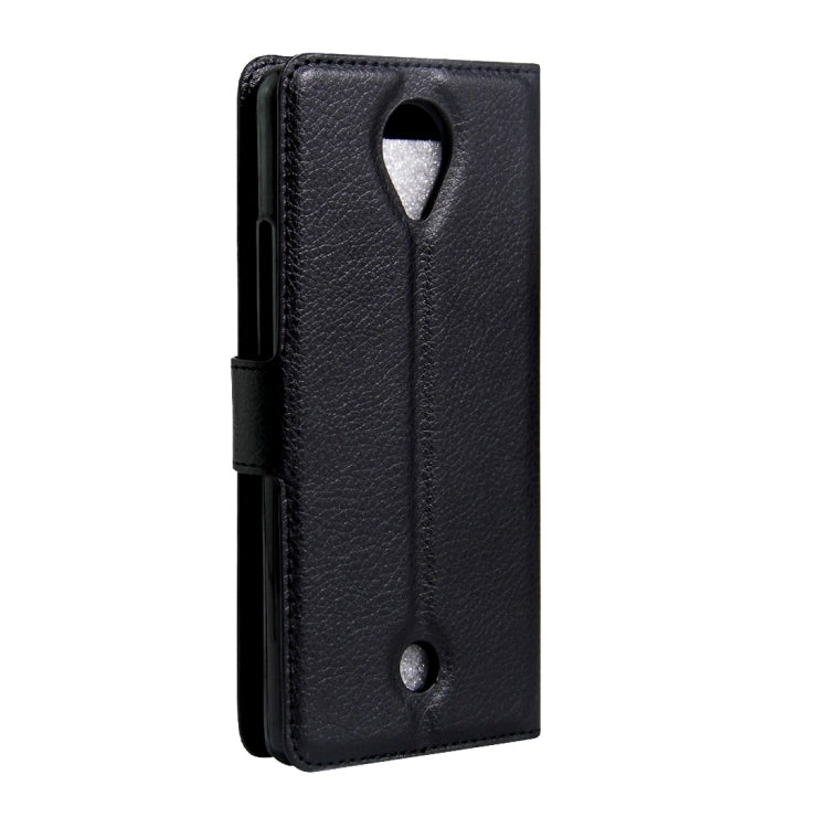 For Wiko U Feel Litchi Texture Horizontal Flip Leather Case with Magnetic Buckle & Holder & Card Slots & Wallet