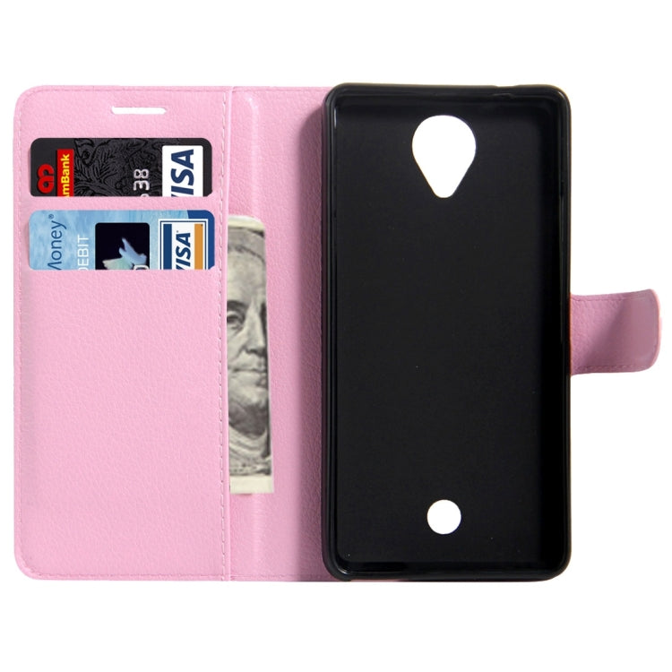 For Wiko U Feel Litchi Texture Horizontal Flip Leather Case with Magnetic Buckle & Holder & Card Slots & Wallet