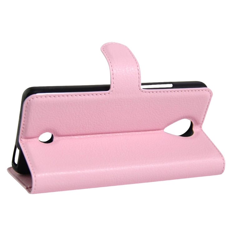 For Wiko U Feel Litchi Texture Horizontal Flip Leather Case with Magnetic Buckle & Holder & Card Slots & Wallet