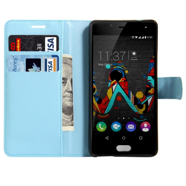 For Wiko U Feel Litchi Texture Horizontal Flip Leather Case with Magnetic Buckle & Holder & Card Slots & Wallet