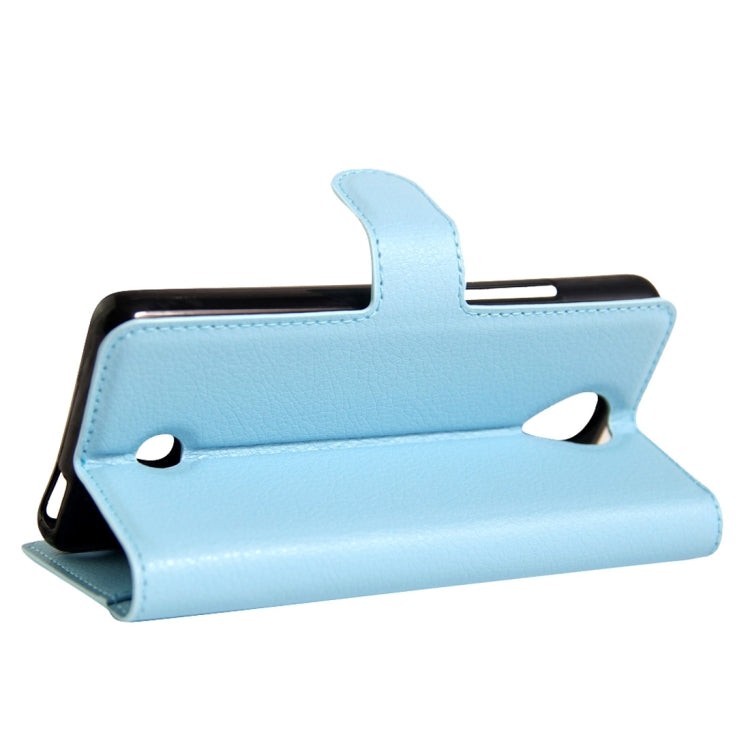 For Wiko U Feel Litchi Texture Horizontal Flip Leather Case with Magnetic Buckle & Holder & Card Slots & Wallet