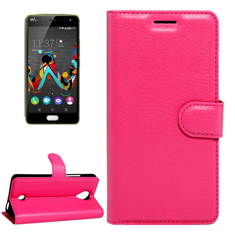 For Wiko U Feel Litchi Texture Horizontal Flip Leather Case with Magnetic Buckle & Holder & Card Slots & Wallet