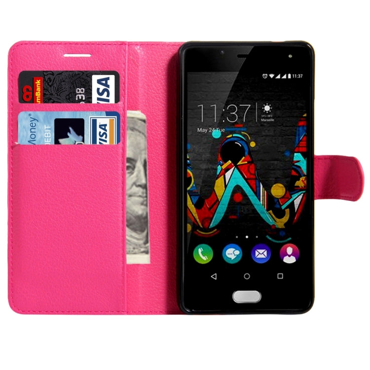For Wiko U Feel Litchi Texture Horizontal Flip Leather Case with Magnetic Buckle & Holder & Card Slots & Wallet