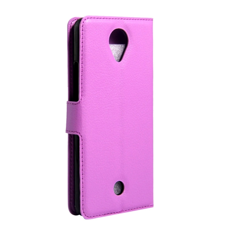 For Wiko U Feel Litchi Texture Horizontal Flip Leather Case with Magnetic Buckle & Holder & Card Slots & Wallet