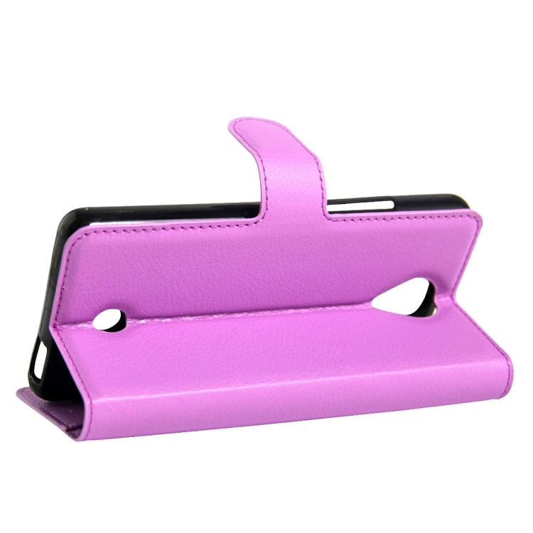 For Wiko U Feel Litchi Texture Horizontal Flip Leather Case with Magnetic Buckle & Holder & Card Slots & Wallet