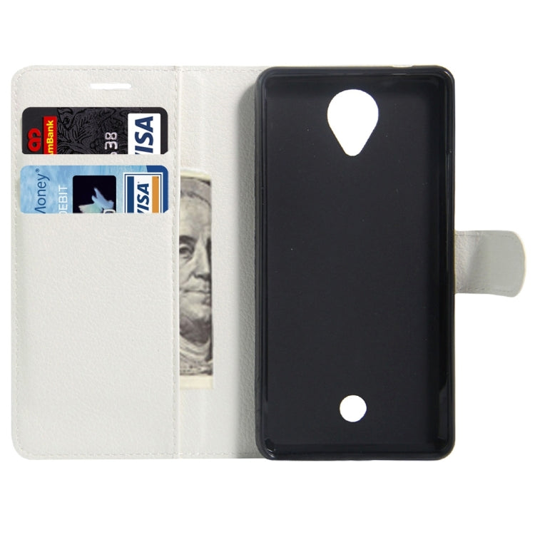 For Wiko U Feel Litchi Texture Horizontal Flip Leather Case with Magnetic Buckle & Holder & Card Slots & Wallet