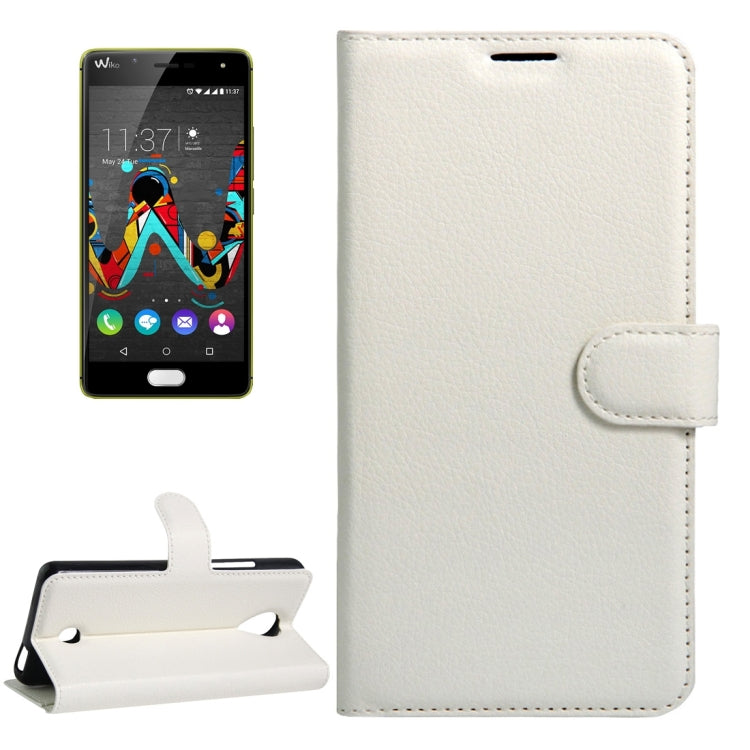 For Wiko U Feel Litchi Texture Horizontal Flip Leather Case with Magnetic Buckle & Holder & Card Slots & Wallet